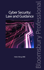 E-book, Cyber Security : Law and Guidance, MBE, Helen Wong, Bloomsbury Publishing