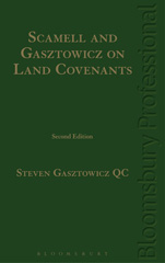 E-book, Scamell and Gasztowicz on Land Covenants, Gasztowicz QC, Steven, Bloomsbury Publishing