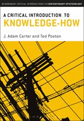 eBook, A Critical Introduction to Knowledge-How, Bloomsbury Publishing