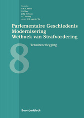 E-book, Parlementaire Geschiedenis Modernisering Wetboek van Strafvordering - deel 8 : Tenuitvoerlegging, Koninklijke Boom uitgevers