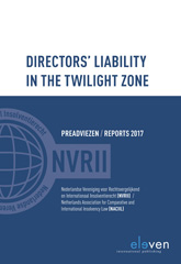 eBook, Directors' liability in the twilight zone : Preadviezen / Reports 2017, Koninklijke Boom uitgevers