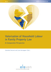 E-book, Valorisation of Household Labour in Family Property Law : A Comparative Perspective, Koninklijke Boom uitgevers
