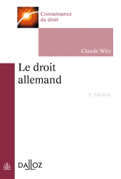 E-book, Le droit allemand, Éditions Dalloz