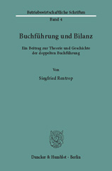 E-book, Buchführung und Bilanz. : Ein Beitrag zur Theorie und Geschichte der doppelten Buchführung., Duncker & Humblot