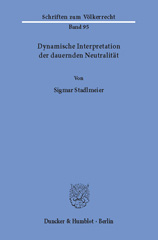 eBook, Dynamische Interpretation der dauernden Neutralität., Duncker & Humblot