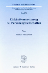 eBook, Einkünftezurechnung bei Personengesellschaften., Duncker & Humblot