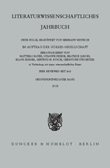 E-book, Literaturwissenschaftliches Jahrbuch., Duncker & Humblot
