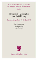 E-book, Strafrechtsphilosophie der Aufklärung. : Tagungsbeiträge Pavia 19.-21. Juni 2015., Duncker & Humblot