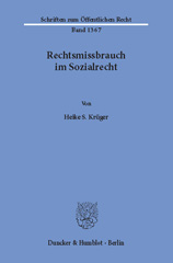 E-book, Rechtsmissbrauch im Sozialrecht., Krüger, Heike S., Duncker & Humblot