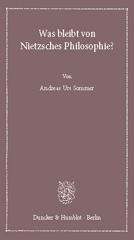 E-book, Was bleibt von Nietzsches Philosophie?, Sommer, Andreas Urs., Duncker & Humblot