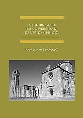 E-book, Estudios sobre la Universidad de Lérida (1561-1717), Ramis Barceló, Rafael, Dykinson