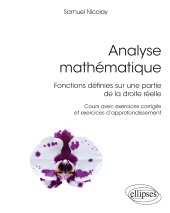 E-book, Analyse mathématique : Fonctions définies sur une partie de la droite réelle, Édition Marketing Ellipses