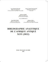 E-book, Bibliographie analytique de l'Afrique antique : XLVI (2012), Briand-Ponsart, Claude, École française de Rome
