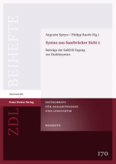 E-book, Syntax aus Saarbrücker Sicht 2 : Beiträge der SaRDiS-Tagung zur Dialektsyntax, Franz Steiner Verlag GmbH