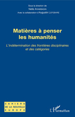 E-book, Matières à penser les humanités : l'indétermination des frontières disciplinaires et des catégories, L'Harmattan