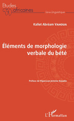 E-book, Éléments de morphologie verbale du bété, L'Harmattan