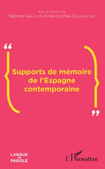 E-book, Supports de memoire de l'Espagne contemporaine, L'Harmattan