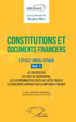 E-book, Constitutions et documents financiers : espace UMOA-UEMOA, vol. 1, L'Harmattan Sénégal