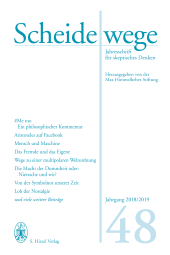 E-book, Scheidewege : Jahresschrift für skeptisches Denken. Jahrgang 48 - 2018/2019, S. Hirzel Verlag GmbH