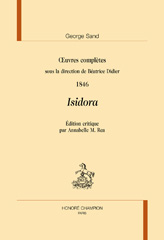E-book, Isidora, 1846, Sand, George, Honoré Champion