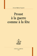 E-book, Proust à la guerre comme à la fête, Honoré Champion