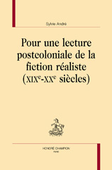 E-book, Pour une lecture postcoloniale de la fiction réaliste, XIXe-XXe siècles, Honoré Champion