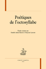 E-book, Poétiques de l'octosyllabe, Honoré Champion