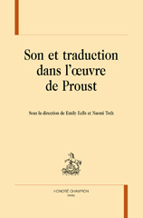 E-book, Son et traduction dans l'{oelig}uvre de Proust, Honoré Champion
