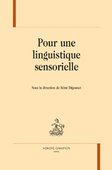 E-book, Pour une linguistique sensorielle, Honoré Champion