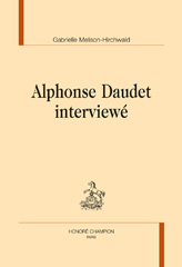 E-book, Alphonse Daudet interviewé, Honoré Champion