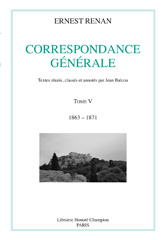 E-book, Correspondance générale : 1863-1871, Renan Ernest, Honoré Champion