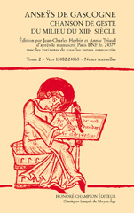 E-book, Anseÿs de Gascogne : Chanson de geste du milieu du XIIIe siècle, Honoré Champion