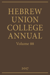 E-book, Hebrew Union College Annual, ISD