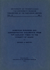 E-book, Sumerian Business and Administrative Documents from the Earliest Times to the Dynasty of Agade, ISD