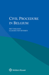 E-book, Civil Procedure in Belgium, Wolters Kluwer