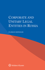 E-book, Corporate and Unitary Legal Entities in Russia, Wolters Kluwer