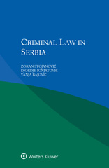 E-book, Criminal Law in Serbia, Wolters Kluwer