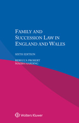 E-book, Family and Succession Law in England and Wales, Probert, Rebecca, Wolters Kluwer