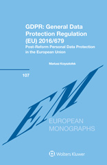 eBook, GDPR : Post-Reform Personal Data Protection in the European Union, Krzysztofek, Mariusz, Wolters Kluwer