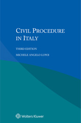 eBook, Civil Procedure in Italy, Lupoi, Michele Angelo, Wolters Kluwer