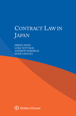 E-book, Contract Law in Japan, Wolters Kluwer