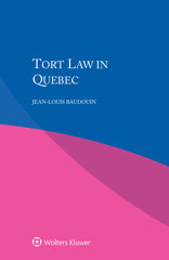 E-book, Tort Law in Quebec, Kluwer Law International