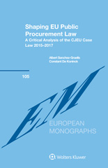 E-book, Shaping EU Public Procurement Law, Wolters Kluwer