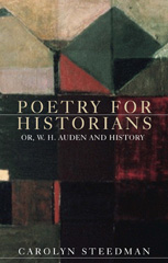 E-book, Poetry for historians : Or, W. H. Auden and history, Manchester University Press