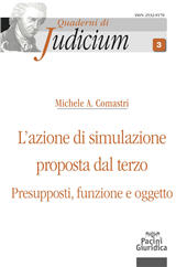 E-book, Azione di simulazione proprosta dal terzo : presupposti, funzione e oggetto, Pacini