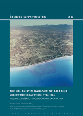 eBook, The Hellenistic Harbour of Amathus. Underwater Excavations, 1984-1987 : Artefacts Found during Excavation, Peeters Publishers