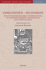 E-book, Verschieden - im Einssein : Eine interdisziplinare Untersuchung zu Meister Eckharts Verstandnis von Wirklichkeit, Peeters Publishers