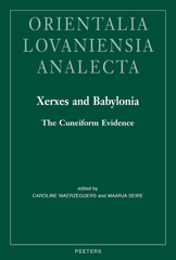 E-book, Xerxes and Babylonia : The Cuneiform Evidence, Peeters Publishers