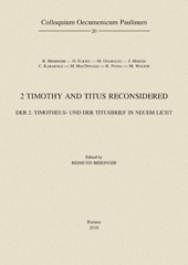 E-book, 2 Timothy and Titus Reconsidered : Der 2. Timotheus - und der Titusbrief in neuem Licht, Peeters Publishers
