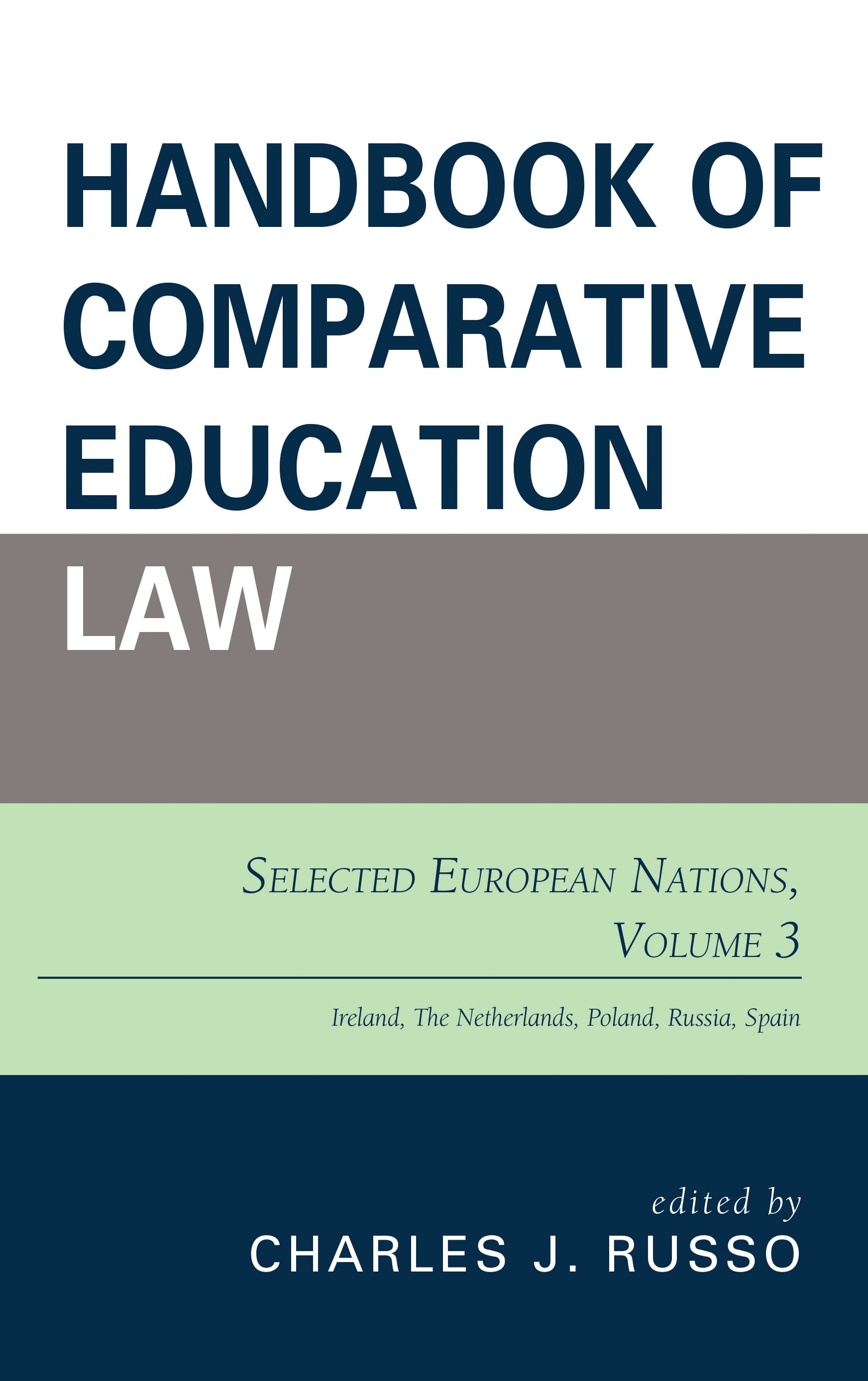 E-book, Handbook of Comparative Education Law : Selected European Nations, Volume 3, Rowman & Littlefield